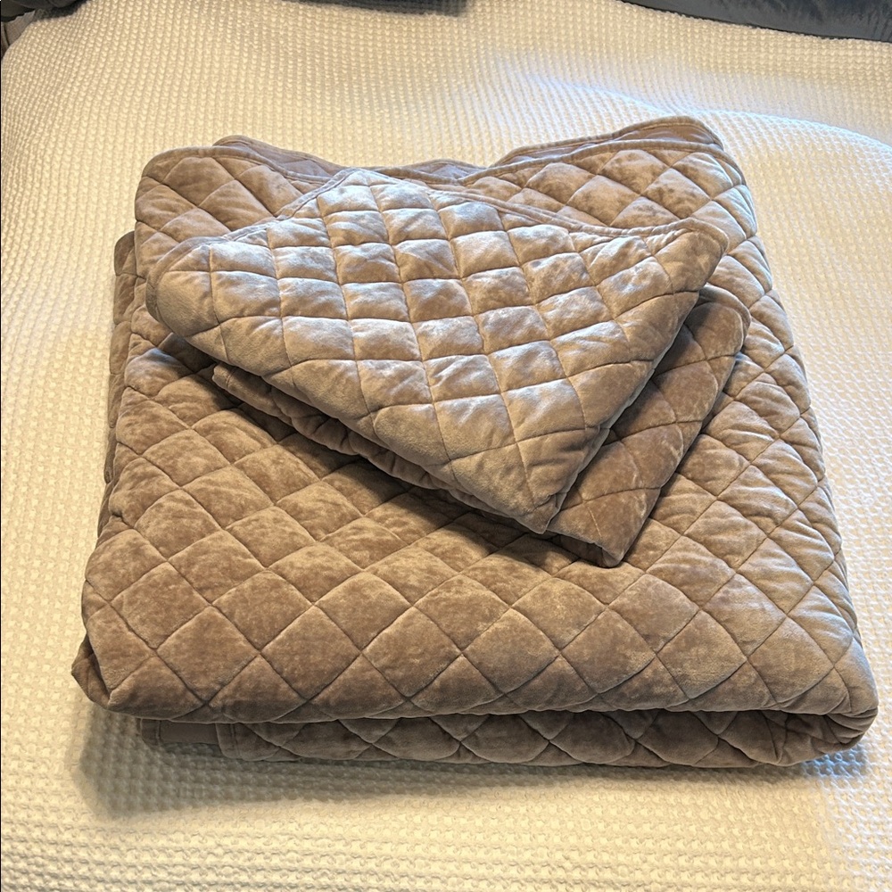 Threshold Quilted Velvet Bedding Set - Picture 3 of 8